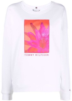 Tommy Hilfiger floral-print crew-neck sweatshirt