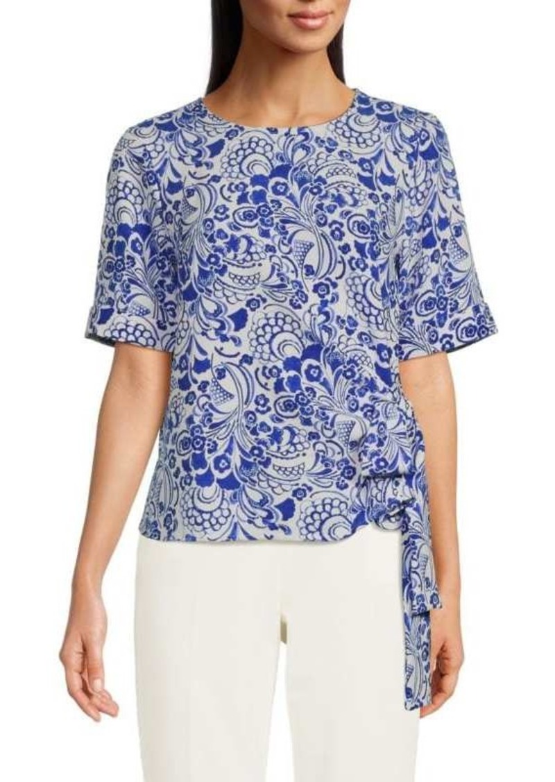 Tommy Hilfiger Floral Tie Top