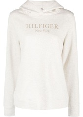 Tommy Hilfiger foil logo-print drawstring hoodie