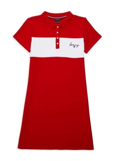 Tommy Hilfiger Girl&#8217;s Colorblock Polo Dress