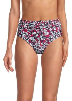 Tommy Hilfiger High-Waist Printed Bikini Bottom