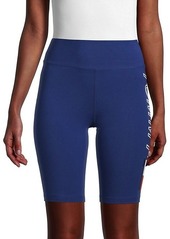 Tommy Hilfiger High-Waist Side-Logo Bike Shorts