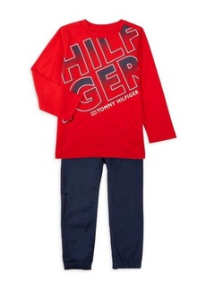 Tommy Hilfiger ​Little Boy&#8217;s 2-Piece Tee & Pants Set