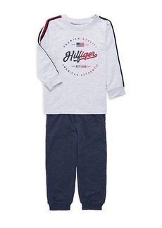 Tommy Hilfiger Little Boy's 2-Piece Logo T-Shirt & Joggers Set