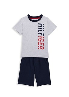Tommy Hilfiger ​Little Boy’s 2-Piece Logo T-Shirt & Shorts Set