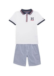 Tommy Hilfiger Little Boy's 2-Piece Polo & Shorts Set