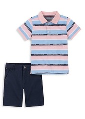 Tommy Hilfiger Little Boy's 2-Piece Polo & Shorts Set