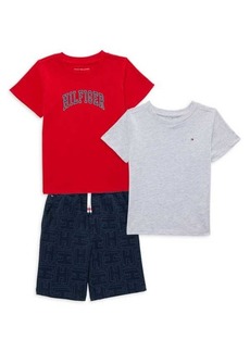 Tommy Hilfiger Little Boy's 3-Piece Tees & Shorts Set