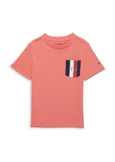 Tommy Hilfiger Little Boy's Striped Logo Pocket T-Shirt