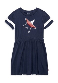 Tommy Hilfiger Little Girl&#8217;s Star Logo Tshirt Dress