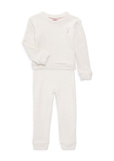 Tommy Hilfiger Little Girl's 2-Piece Boucle Sweater & Joggers Set