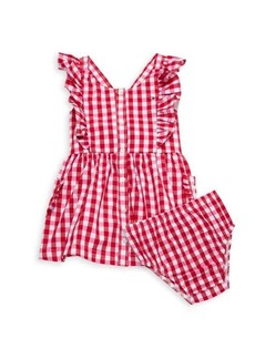 Tommy Hilfiger Little Girl's 2-Piece Gingham Check Dress & Bloomer Set