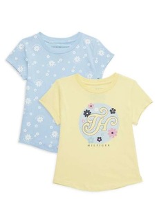Tommy Hilfiger Little Girl's 2-Piece Graphic Tee Set