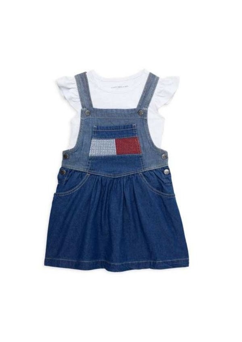 Tommy Hilfiger Little Girl's 2-Piece Logo Top & Dress Set