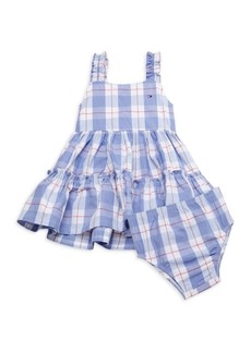 Tommy Hilfiger Little Girl's 2-Piece Plaid Dress & Bloomers Set