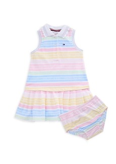 Tommy Hilfiger Little Girl's 2-Piece Striped Dress & Bloomer Set