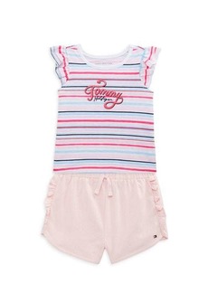 Tommy Hilfiger Little Girl's 2-Piece Striped Tank & Shorts Set
