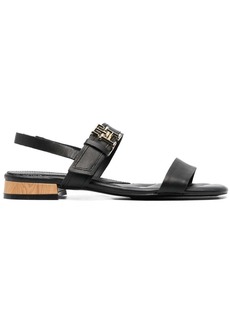 Tommy Hilfiger logo-buckle leather sandals