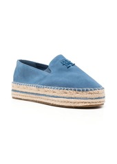 Tommy Hilfiger logo-embossed suede espadrilles