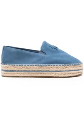 Tommy Hilfiger logo-embossed suede espadrilles