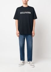 Tommy Hilfiger logo-embroidered cotton T-shirt