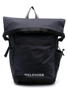 Tommy Hilfiger logo-embroidered folded top backpack