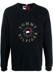 Tommy Hilfiger logo-embroidered jumper