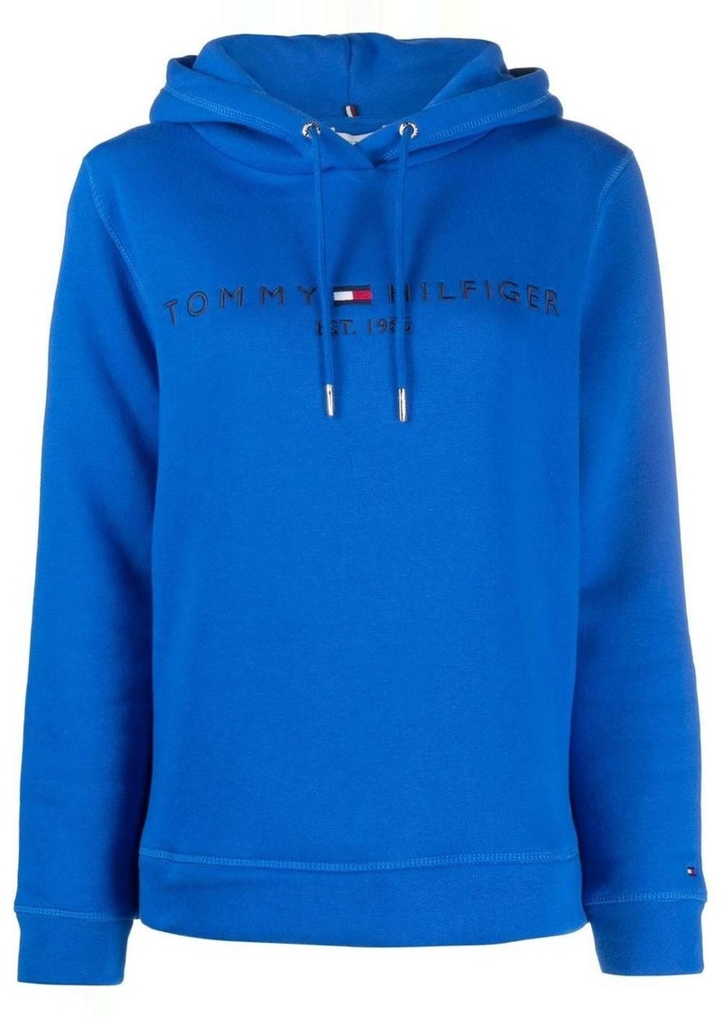 Tommy Hilfiger logo-embroidered long-sleeve jumper