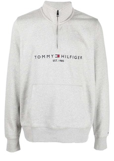 Tommy Hilfiger logo-embroidered quarter-zip hoodie