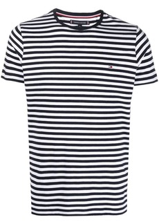 Tommy Hilfiger logo-embroidered striped T-shirt
