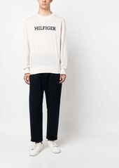 Tommy Hilfiger logo intarsia-knit cotton jumper