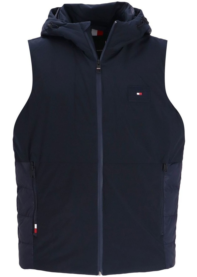 Tommy Hilfiger logo-patch padded gilet