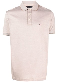 Tommy Hilfiger logo-patch piqué polo shirt