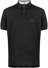 Tommy Hilfiger logo-patch short-sleeved polo shirt