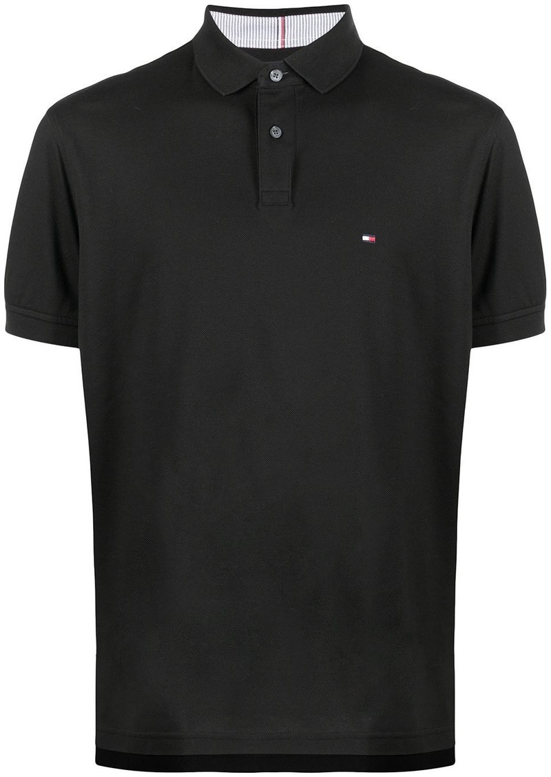 Tommy Hilfiger logo-patch short-sleeved polo shirt