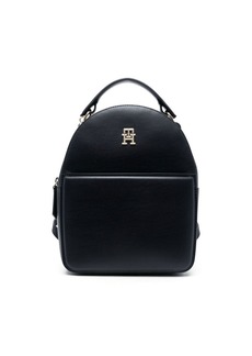 Tommy Hilfiger logo-plaque faux-leather backpack