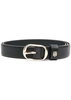 Tommy Hilfiger logo-plaque leather belt