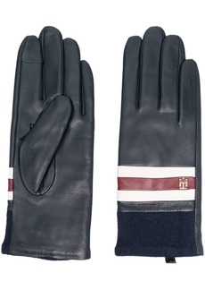 Tommy Hilfiger logo-plaque leather gloves