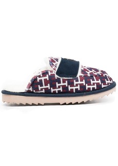 Tommy Hilfiger logo-plaque mule slippers
