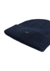 Tommy Hilfiger logo-plaque ribbed beanie