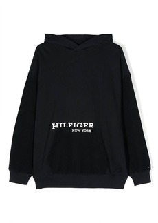 Tommy Hilfiger logo-print cotton hoodie