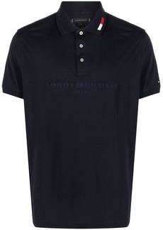 Tommy Hilfiger logo-print cotton polo shirt