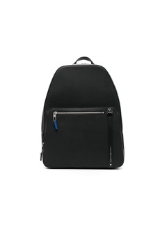 Tommy Hilfiger logo-strap leather backpacks