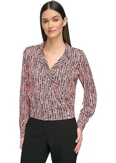 Tommy Hilfiger Long Sleeve Wrap Blouse