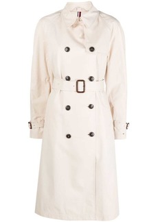 Tommy Hilfiger long-sleeved cotton double-breasted trenchcoat