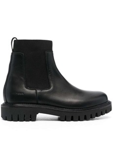 Tommy Hilfiger lug-sole leather Chelsea boots