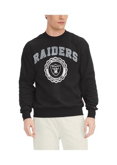 Men's Tommy Hilfiger Black Las Vegas Raiders Elliot Varsity Full-Snap Jacket