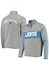 Men's Tommy Hilfiger Heathered Gray Detroit Lions Mario Quarter-Zip Jacket in Heather Gray at Nordstrom