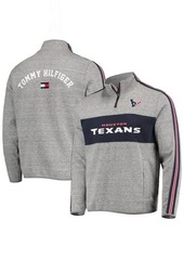 Men's Tommy Hilfiger Heathered Gray Houston Texans Mario Quarter-Zip Jacket