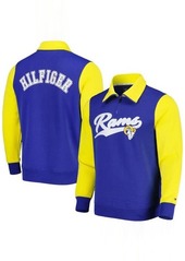Men's Tommy Hilfiger Royal/Gold Los Angeles Rams Aiden Quarter-Zip Sweatshirt at Nordstrom